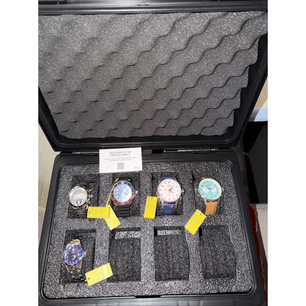 Invicta Swiss Watches Lot Of 5 All New With Raiders Case‎